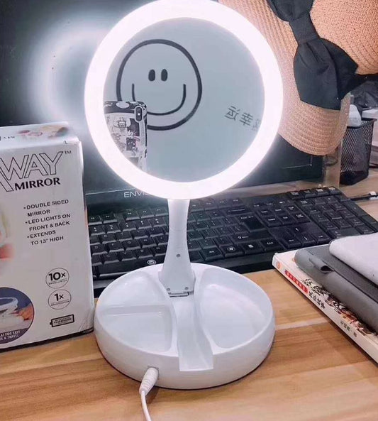 LED Foldable Vanity Mirror